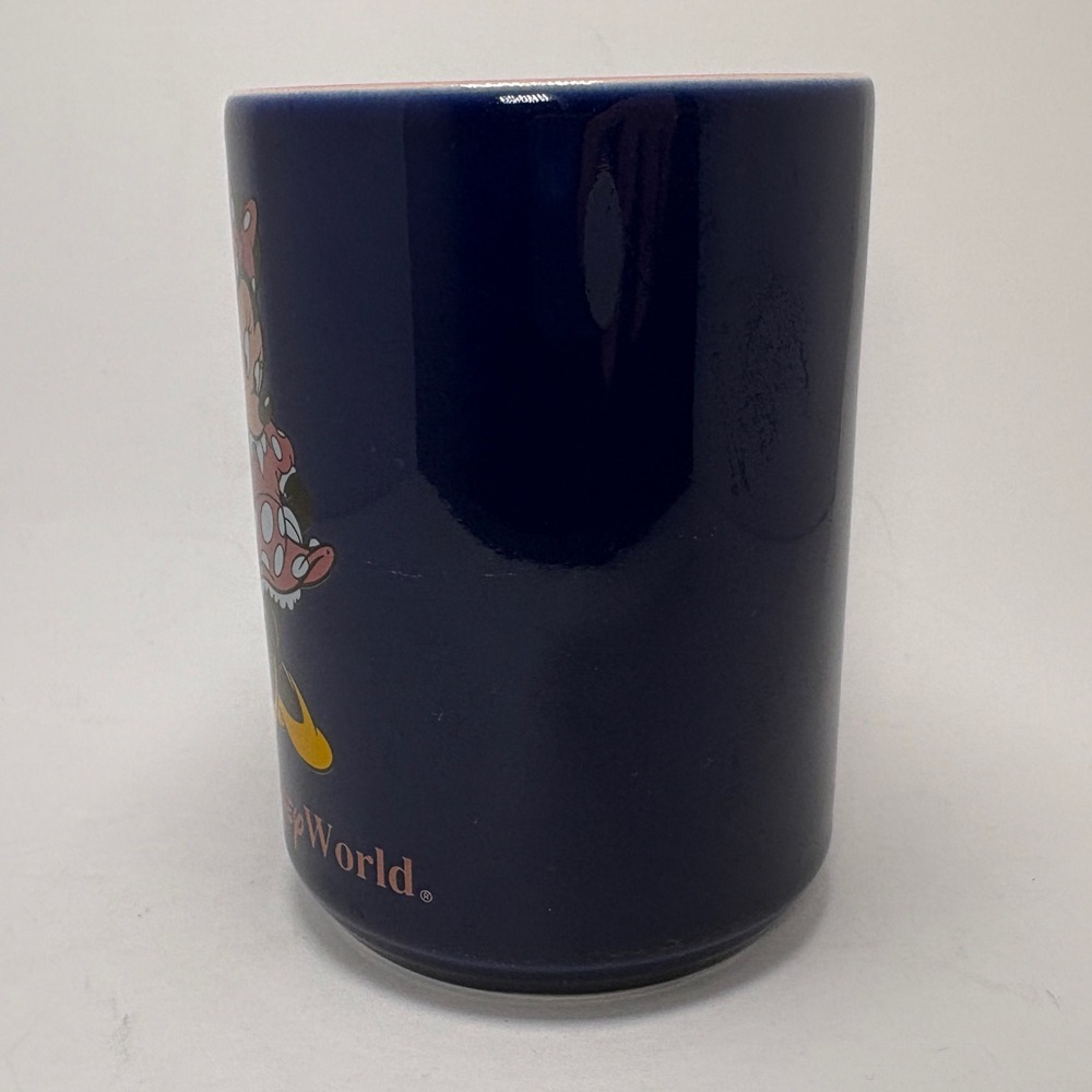 Vintage Walt Disney World Blue Minnie Mouse 16oz Ceramic Coffee Mug Cup - Picture 4 of 8